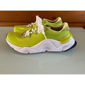 Sorel Kinetic Impact Lace Lime Green White Mesh Sneakers NL4145-304 Womens 8.5